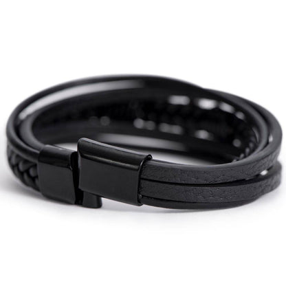 My One and Only - Leather Cross Bracelet - Marlofy.com