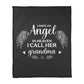 I Have an Angel in Heaven, I Call Her Grandma – Coral Fleece Blanket - Marlofy.com