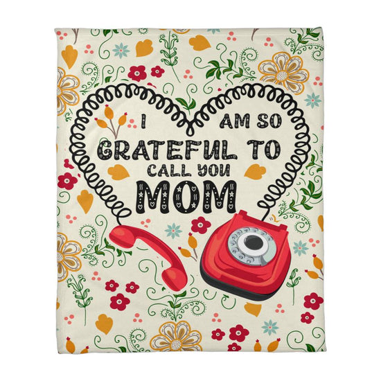 I Am So Grateful – Coral Fleece Blanket - Marlofy.com
