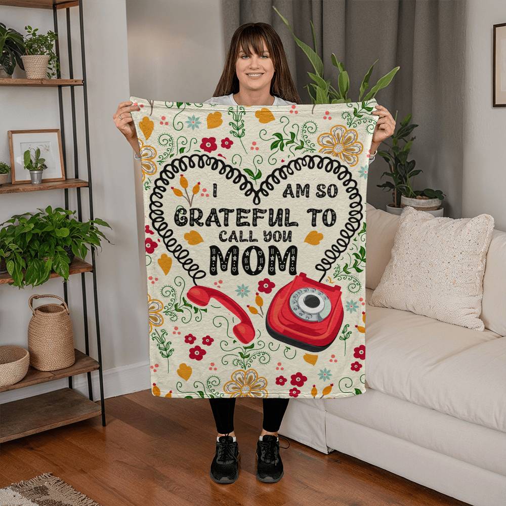 I Am So Grateful – Coral Fleece Blanket - Marlofy.com