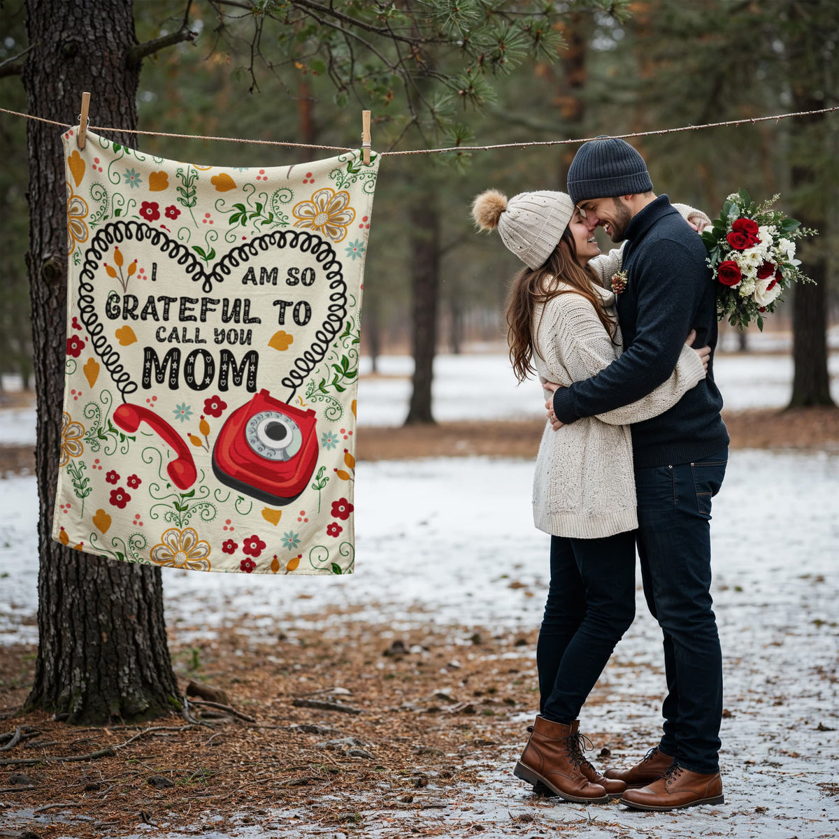 I Am So Grateful – Coral Fleece Blanket - Marlofy.com