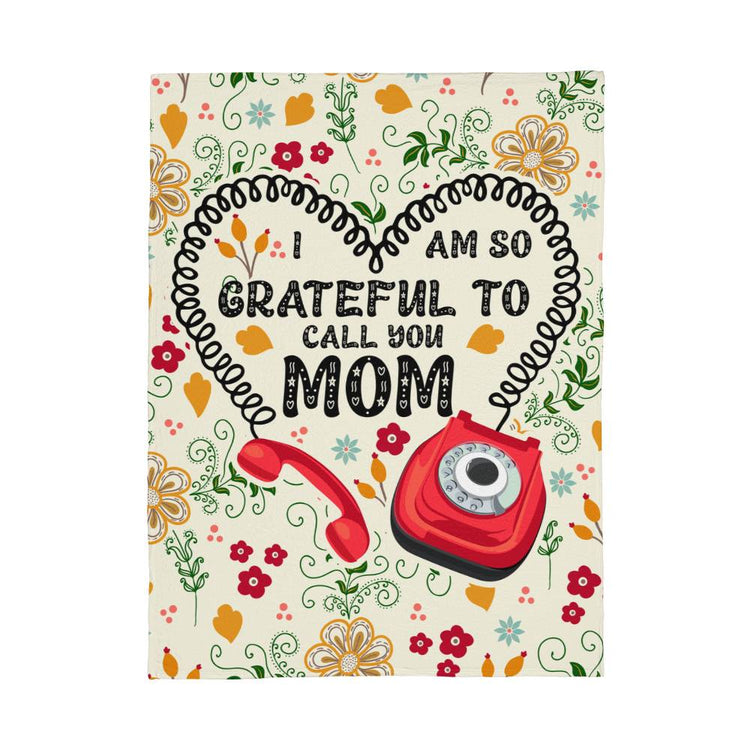 I Am So Grateful – Coral Fleece Blanket - Marlofy.com