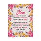 Mom You Will My Love In It – Coral Fleece Blanket - Marlofy.com