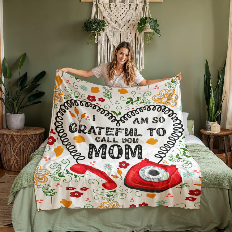 I Am So Grateful – Coral Fleece Blanket - Marlofy.com