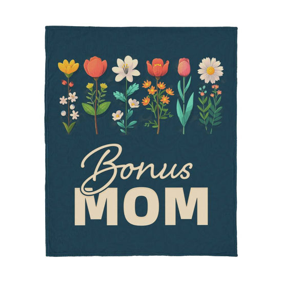 Bonus Mom – Jersey Fleece Blanket - Marlofy.com