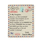 To My Daughter Loved (From Dad & Mom) – Sherpa Fleece Blanket - Marlofy.com