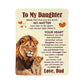 To My Daughter Never Feel Alone – Sherpa Fleece Blanket - Marlofy.com