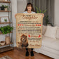To My Daughter This Old Lion – Sherpa Fleece Blanket - Marlofy.com