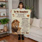 To My Daughter Never Feel Alone – Sherpa Fleece Blanket - Marlofy.com