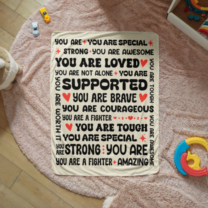 To My Daughter Braver (From Mom) – Sherpa Fleece Blanket - Marlofy.com