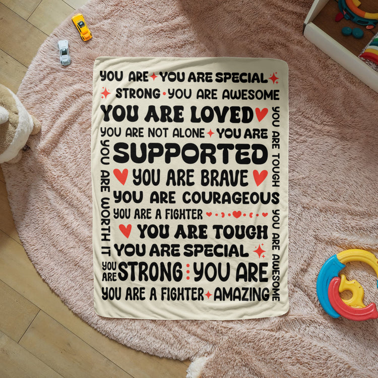 To My Daughter Braver (From Mom) – Sherpa Fleece Blanket - Marlofy.com