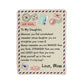 To My Daughter Braver I Love You (From Mom) – Sherpa Fleece Blanket - Marlofy.com