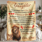 To My Daughter This Old Lion – Sherpa Fleece Blanket - Marlofy.com
