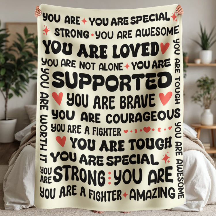 To My Daughter Braver (From Mom) – Sherpa Fleece Blanket - Marlofy.com