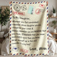 To My Daughter Braver I Love You (From Mom) – Sherpa Fleece Blanket - Marlofy.com