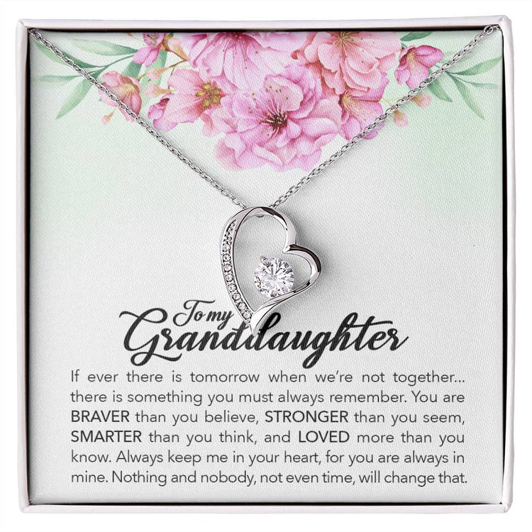 Brave Granddaughter - Forever Love Necklace - Marlofy.com
