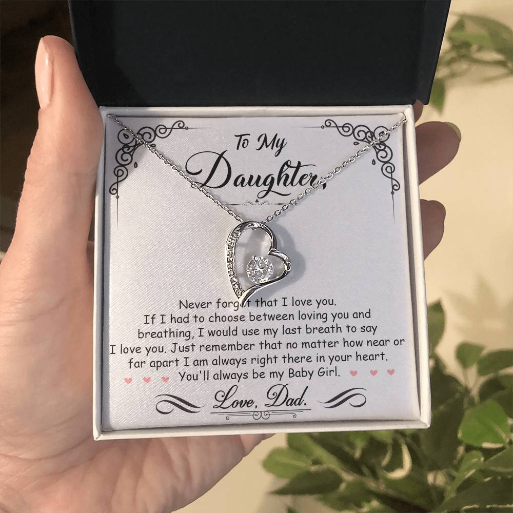 My Baby Girl - Forever Love Necklace - Marlofy.com
