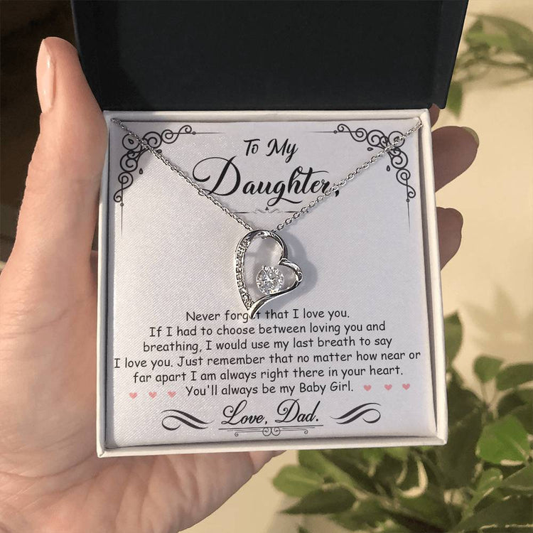 My Baby Girl - Forever Love Necklace - Marlofy.com