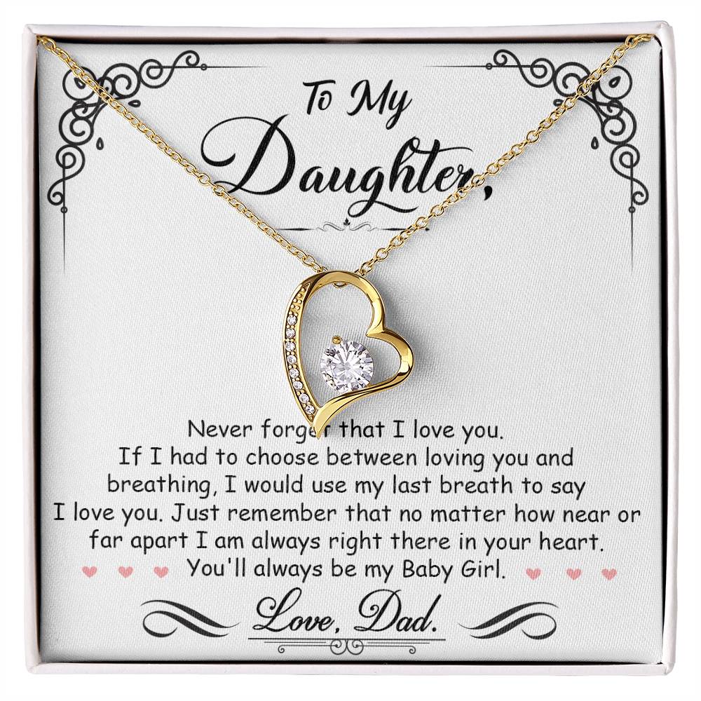 My Baby Girl - Forever Love Necklace - Marlofy.com