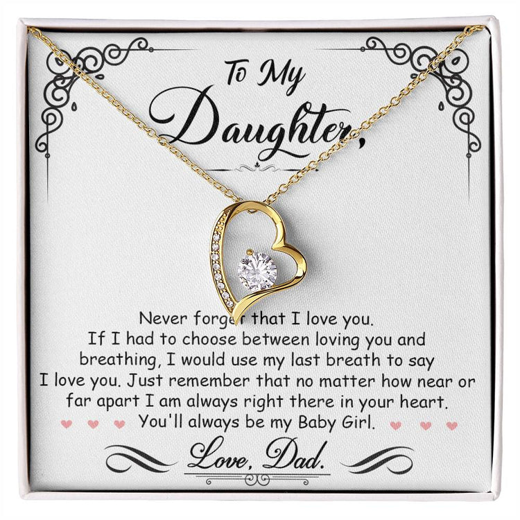 My Baby Girl - Forever Love Necklace - Marlofy.com
