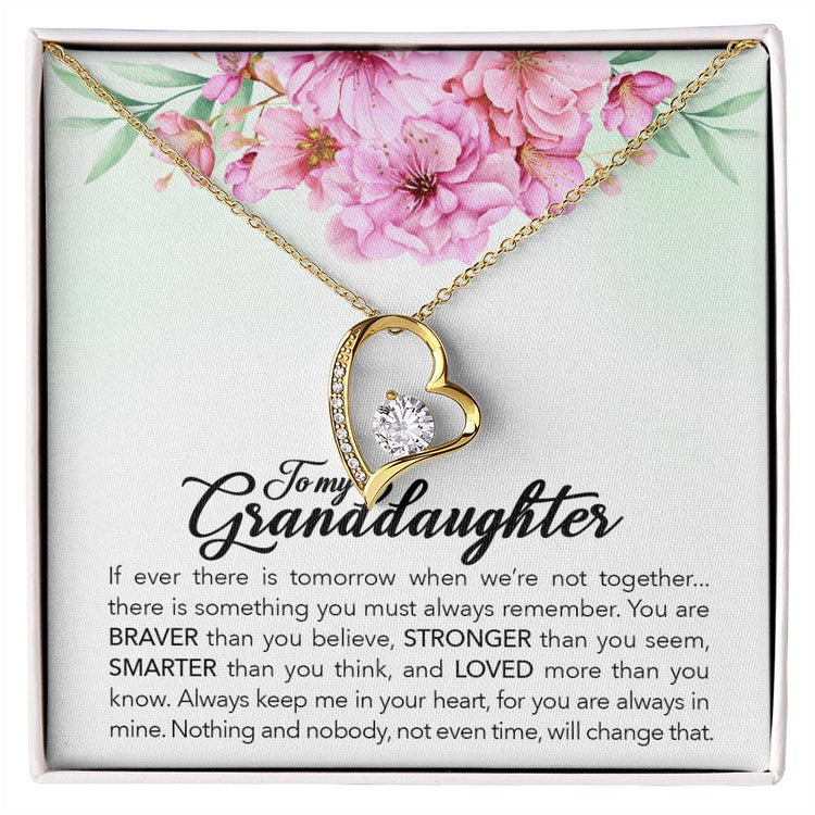 Brave Granddaughter - Forever Love Necklace - Marlofy.com
