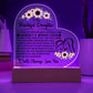 To My Daughter Proud – Acrylic Heart Plaque - Marlofy.com