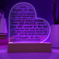 To My Daughter-in-Law Honor – Acrylic Heart Plaque - Marlofy.com