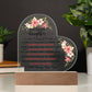 To My Beautiful Daughter – Acrylic Heart Plaque - Marlofy.com