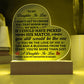 To My Daughter-in-Law Honor – Acrylic Heart Plaque - Marlofy.com