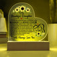 To My Daughter Proud – Acrylic Heart Plaque - Marlofy.com
