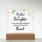 To My Daughter Distance – Acrylic Square - Marlofy.com