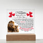 To My Daughter Old Lion – Acrylic Square - Marlofy.com