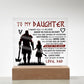 To My Daughter Skies – Acrylic Square - Marlofy.com