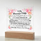 To My Beautiful Wife – Acrylic Square - Marlofy.com