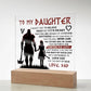 To My Daughter Skies – Acrylic Square - Marlofy.com