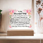 To My Beautiful Wife – Acrylic Square - Marlofy.com