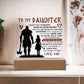 To My Daughter Skies – Acrylic Square - Marlofy.com