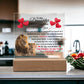 To My Daughter Old Lion – Acrylic Square - Marlofy.com