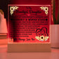 To My Daughter – Acrylic Square - Marlofy.com