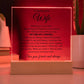 To My Wife Fate – Acrylic Square - Marlofy.com
