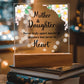 To My Daughter Distance – Acrylic Square - Marlofy.com