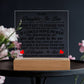 To My Daughter-in-Law Honor – Acrylic Square - Marlofy.com