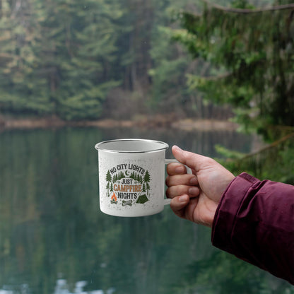 No City Lights - Camping Mug - Marlofy.com
