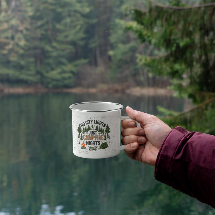 No City Lights - Camping Mug - Marlofy.com