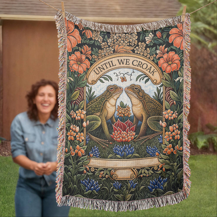 Til We Croak - Heirloom Blanket - Marlofy.com