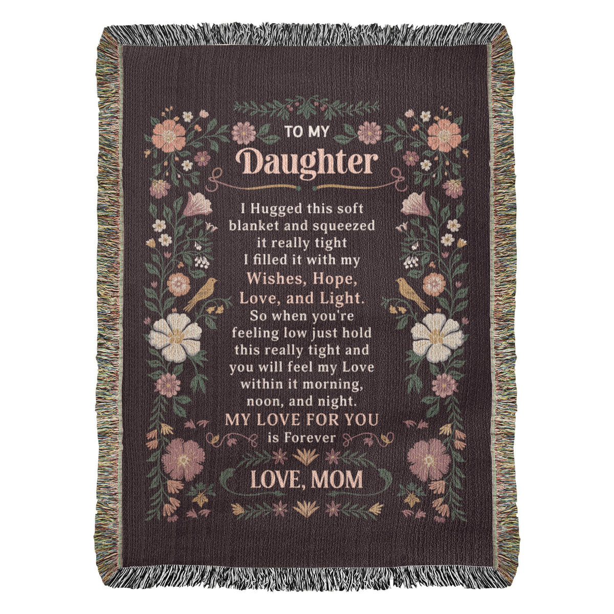 To My Daughter - Heirloom Blanket - Marlofy.com