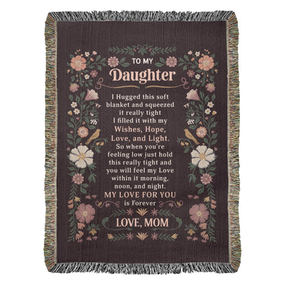 To My Daughter - Heirloom Blanket - Marlofy.com