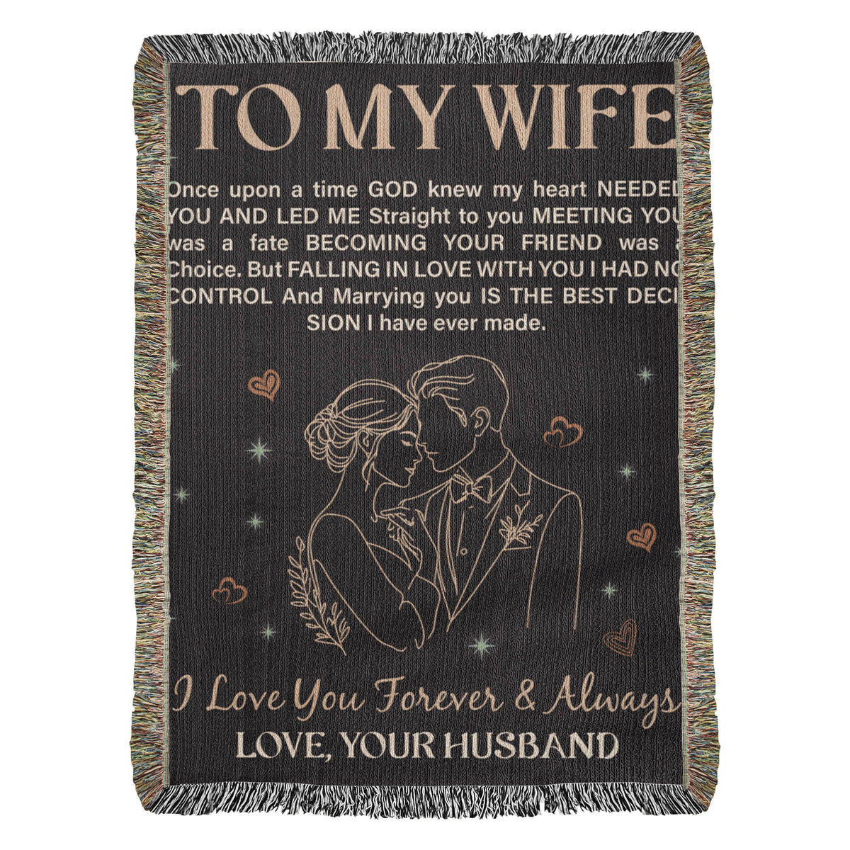 To My Wife - Heirloom Blanket - Marlofy.com