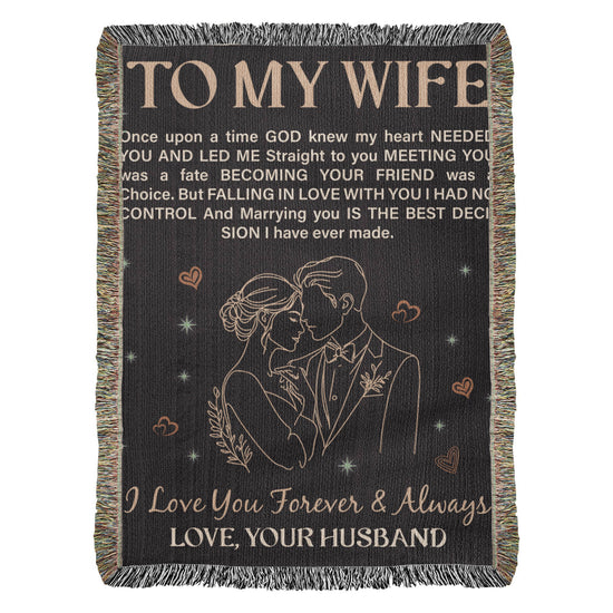 To My Wife - Heirloom Blanket - Marlofy.com