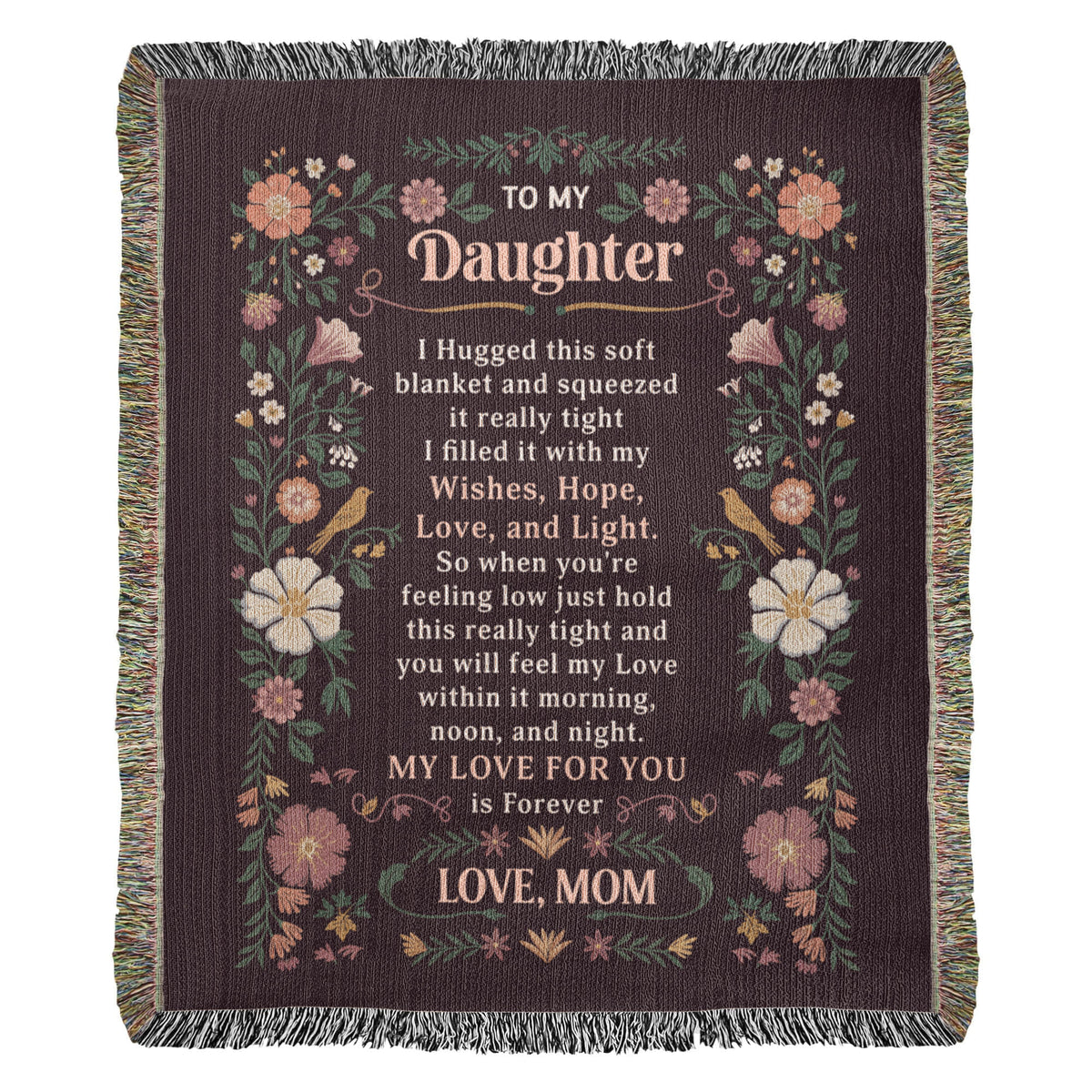 To My Daughter - Heirloom Blanket - Marlofy.com